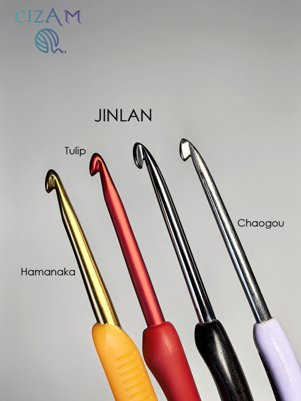Крючок для вязания Jinlan с ручкой из эбенового дерева / 2,3 мм — изображение 3